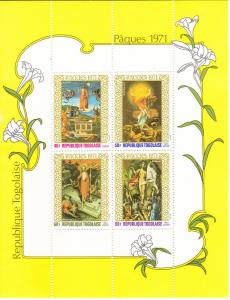 Togo # C148a, Easter Paintings, Mint NH