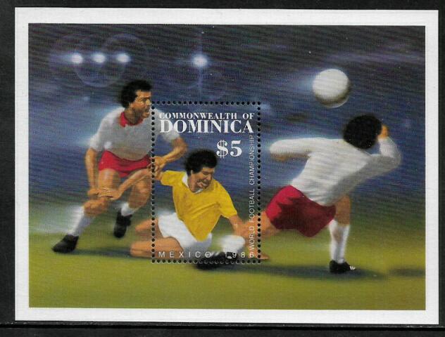 Dominica #939 MNH S/Sheet - World Cup Soccer