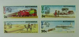 Botswana SC #110-113 UPU UNIVERSAL POSTAL UNION MNH stamps