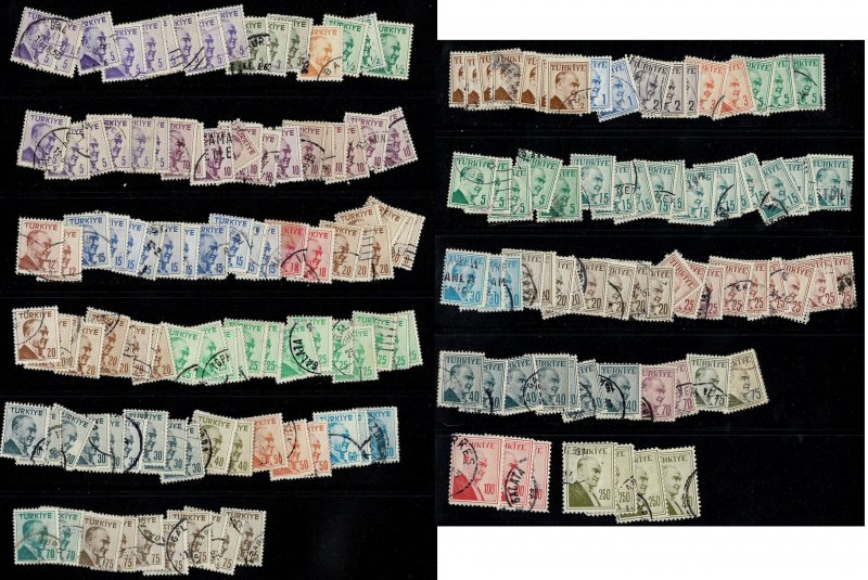 Turkey collection part M: 1950s Ataturk