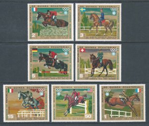 Equatorial Guinea #72146-52 NH 1972 Munich Olympics, Equestrian Medals (Miche...