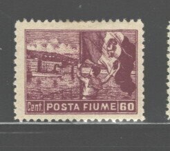 FIUME 1919  ITALIAN OCC G. d'ANNUNZIO #52 MLH