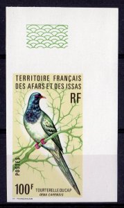 Afars & Issas 1976 Sc#418 BIRD (Oena Capensis) IMPERFORATED MNH