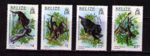 BELIZE Sc# 868 - 871 MNH FVF Set4 Monkeys Howler Spider