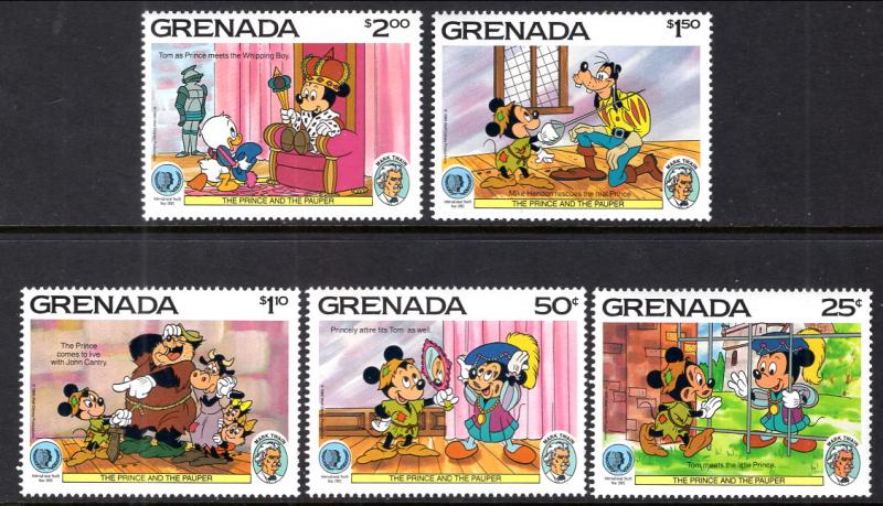 Grenada 1317-1321 Disney's MNH VF