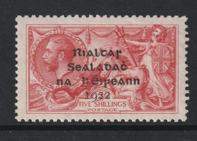Ireland a MH GB KGV 5/- overprinted 1922