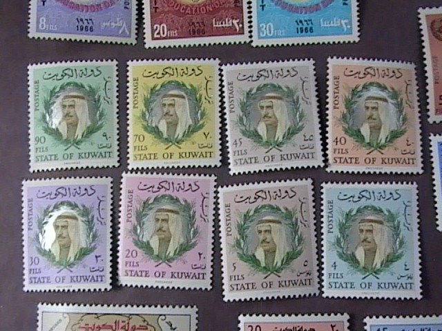 KUWAIT # 294-324-MINT/NEVER HINGED & MINT/HINGED---9 COMPLETE SETS---1966