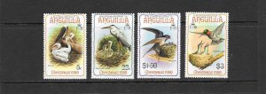 Birds - Anguilla #398-401  MNH