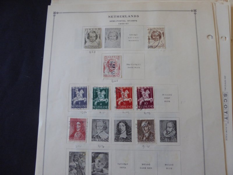 Netherlands 1872-1965 Stamp Collection on Scott International Pages