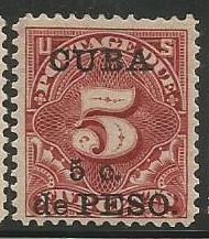 U.S. Scott #J3 Cuba Possession Stamp - Mint Single