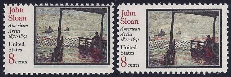 1433 Color Shift Error / EFO John Sloan MINT NH 