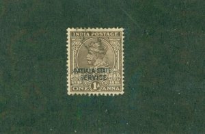 PATIALA INDIAN STATE O52 USED BIN $0.50