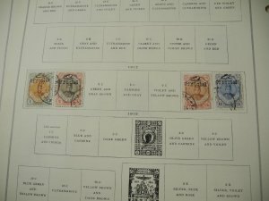 PERSIA, old time assortment of Stamps hinged on remainder/overlapping pages