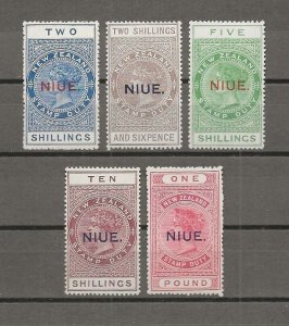 NEW ZEALAND/NIUE 1918/29 SG 35/7 MNH Cat £350