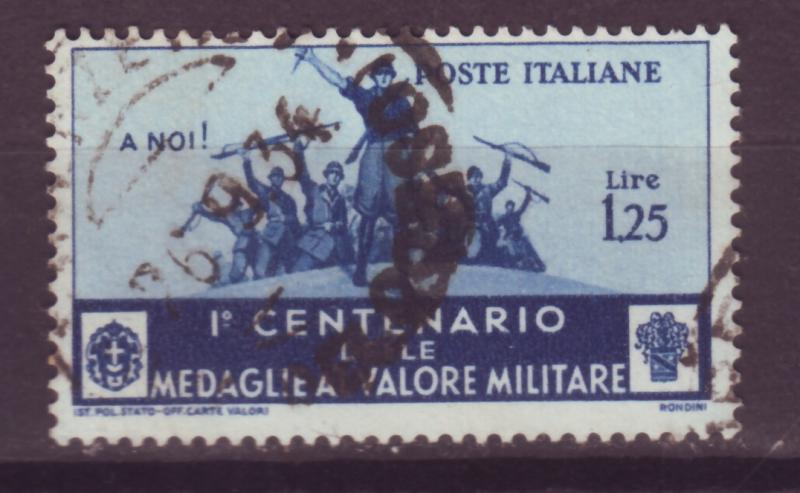 J13951 JLstamps 1934 italy used #338 military