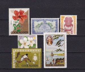 SA25f Cook Islands various selection of used stamps