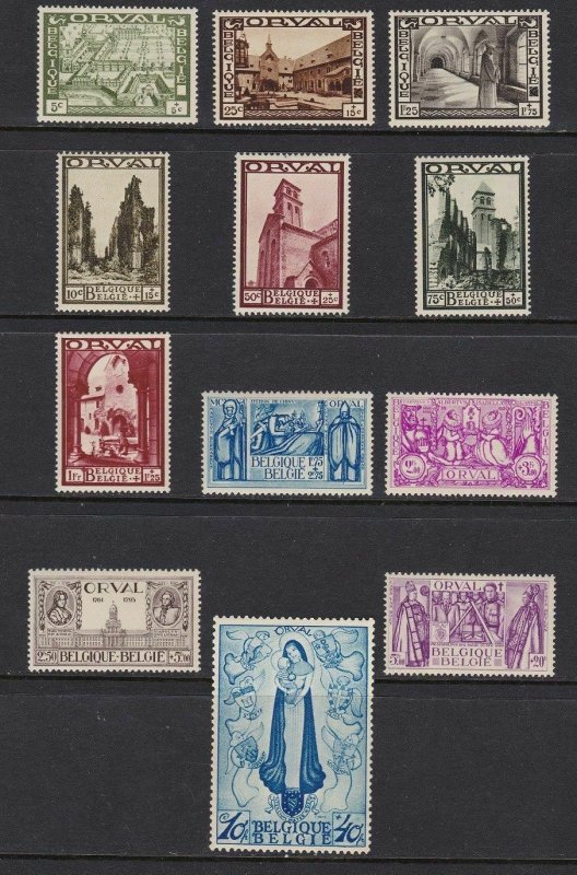 1933 Belgium/Belgium/Belgique - Cob N°363/374 12v.' Grande Orval ' MNH