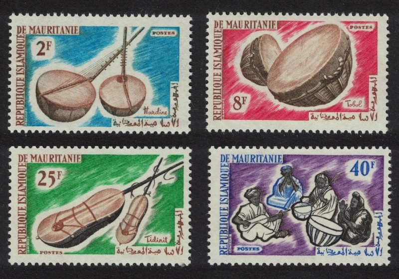 Mauritania Musical Instruments and Musicians 1964 MNH SG#207-210 MI#246-249