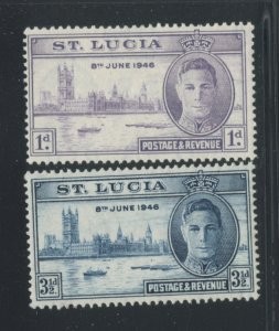 St.Lucia 127-8  MH cgs