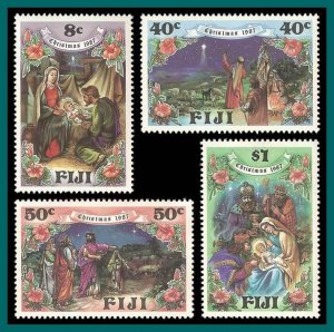 Fiji  1987 Christmas, MNH  #579-582,SG766-SG769