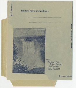 Postal stationery British Guiana Waterfall - Kaieteur