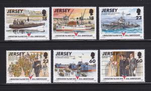 Jersey 710-715 Set MNH WWII Liberation