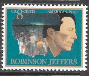 USA 1485: 8c Robinson Jeffers, Man and Children of Carmel with Burro, MNH, VF