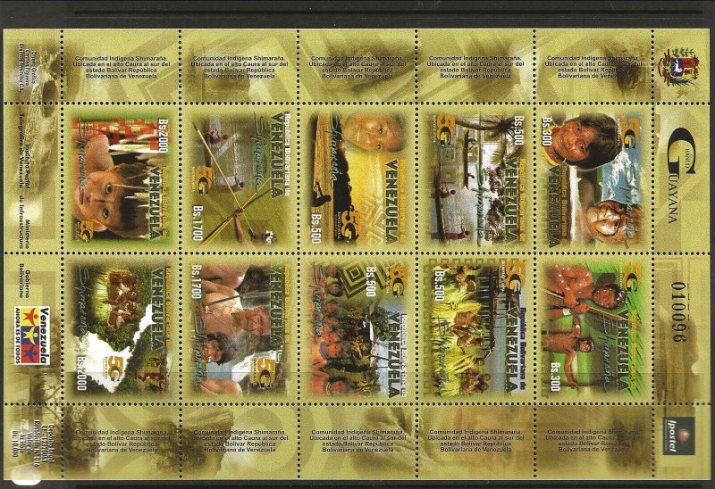 Venezuela Sc 1659 NH issue of 2006 - LOCAL TRIBES