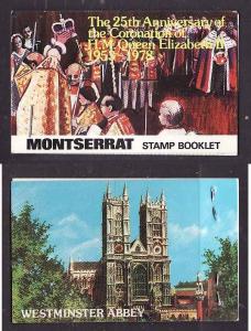 Montserrat-Sc#385-8-unused complete booklet-Coronation anniversary-1978-