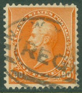 EDW1949SELL : USA 1890 Scott #229 VF-XF, Used. Registry cancel. Catalog $130.00. 