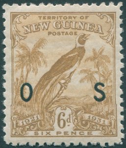 New Guinea 1931 6d bistre-brown Official SGO37 unused