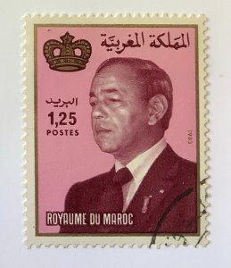 Morocco 1984 Scott 567 used - 1.25d,  King Hassan II