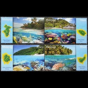 MALAYSIA 2015 - Scott# 1571 Islands Views Set of 4 NH