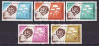 Congo (DR) #542-46 F-VF Mint NH ** Paratrooper