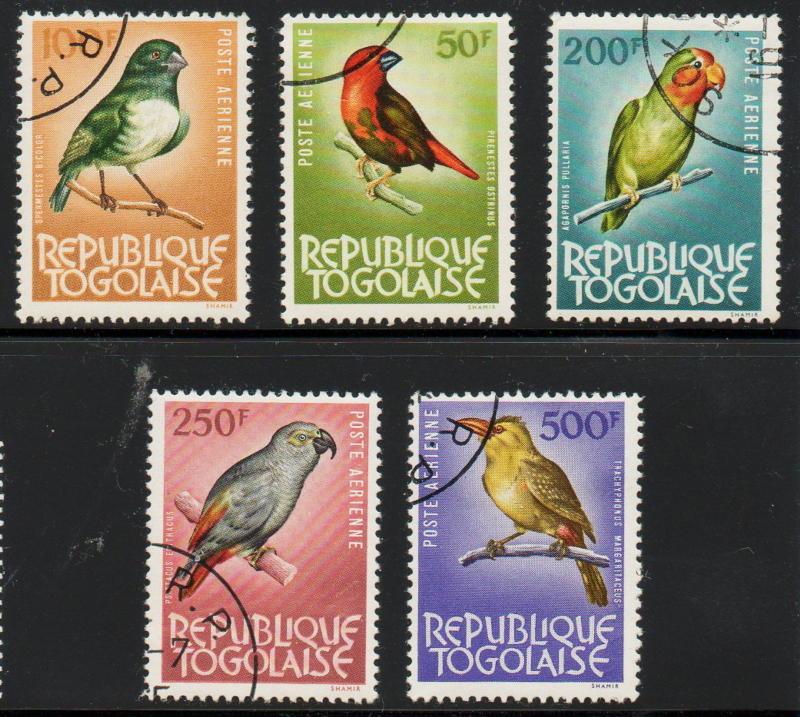 Togo #C36-C40 Used Hinged  CV $7.00