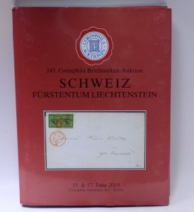 Corinphila 2019 Liechtenstein Switzerland Auction #243 Catalogue Philatelic Book