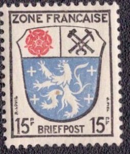 Germany -French Occupation 1945 -  4N7 MH