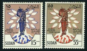 Sudan 128-129,MNH.Michel 161-162. World Refugee Year WRY-1960.1959.
