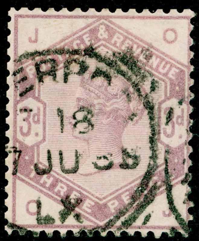 SG191, 3d lilac, USED, CDS. Cat £100. OJ