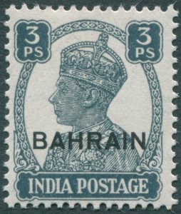 Bahrain 1942 3p slate SG38 unused