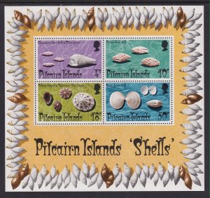 Pitcairn Islands 140a Seashells Souvenir Sheet MNH VF