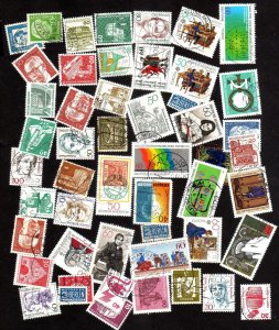 Lot of 50, Mixed stamps from Germany, Mostly Used