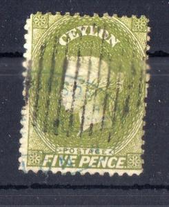  CEYLON - 1863 SG NO 54 B FINE USED CV 275 GBP