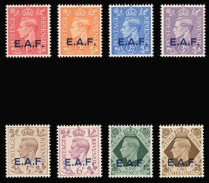 BOFIC - E.A.F. Somalia 1943 KGVI short set to 1s superb MNH. SG S1-S8. Sc 1-8.