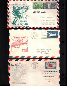 US 3 used first flight covers
