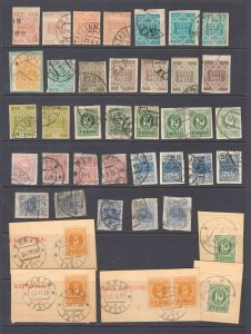 ESTONIA FIRST ISSUES COLLECTION LOT x40 CANCELS VF SOUND $$$$$$$