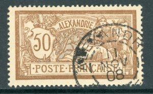 Egypt - Alexandria 1902 French Colony 50¢ Merson Scott #27 VFU K837