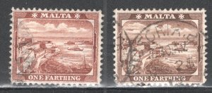 MALTA #28-29 Used,  VF,    CV $3.00  .....   3740015