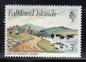 Falkland Islands 1980 MNH Scott #310 3p Early settlements Stanley