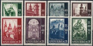 1948 Austria Salzburg Cathedral, Churches, Architecture, Art compl. set VF/MNH